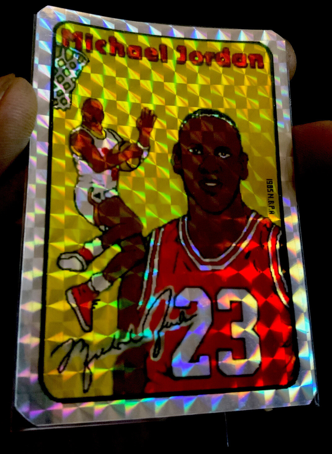 1984 Michael Jordan Prism Small Box Rookie Card Sticker Rarest of