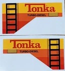 ONE SET CUSTOM REPL. CAB DECALS STICKERS #3901 MIGHTY DUMP MIXER TONKA TRUCKS