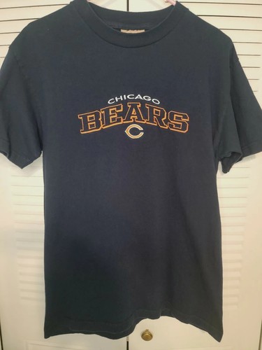 Chicago Bears Antigua Embroidered T Shirt Blue Size M NFL Football - Picture 2 of 5