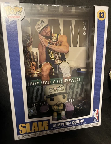 Funko Pop! Slam Cover with Case: Stephen Curry Golden State Warrior #13