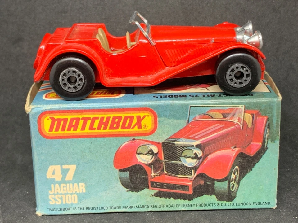 Matchbox Superfast MB47-D3: Jaguar SS100 (MINT) with Type L Box - image 2 of 4