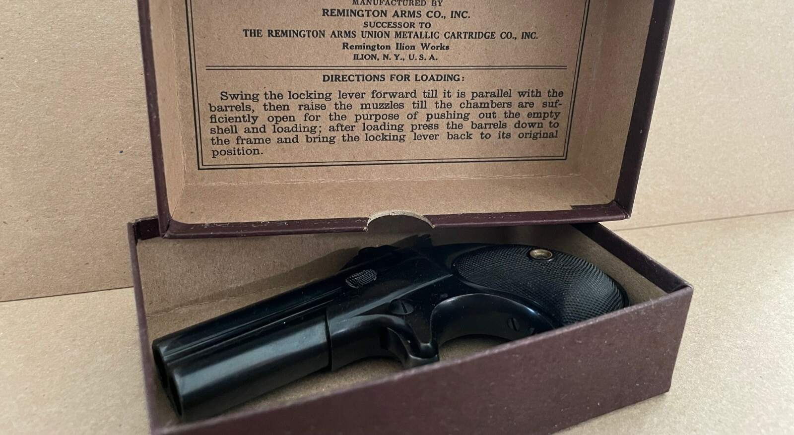 Remington Caliber 41 Rimfire Derringers BOX made between 1898 and 1935 ...