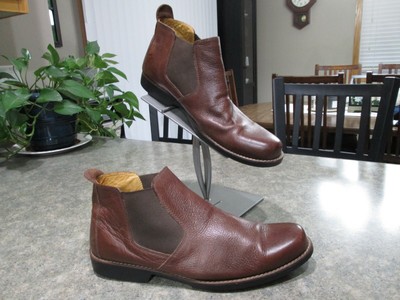 Brown Leather Chelsea Boots 28003 Size 