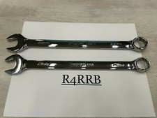 Snap-on Tools New 2pc 21 22 Metric Flank Drive Plus Combination Wrench Lot Set