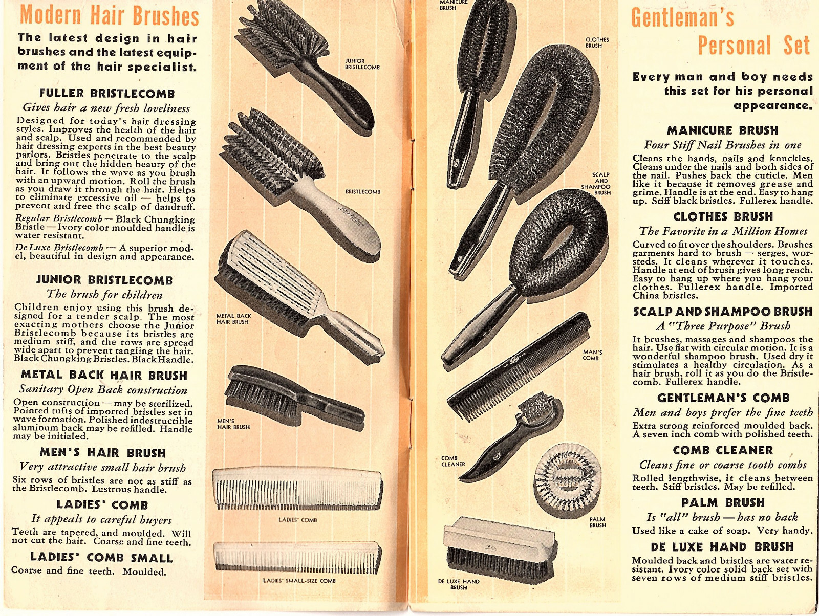 Fuller Brushes Vintage Booklet Illustrated Product Line How to Care For