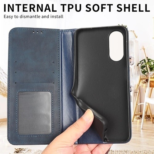 For XiaoMi Poco F7, Luxury Retro Flip Leather Wallet Stand Card Slots Cover Case - Picture 7 of 24