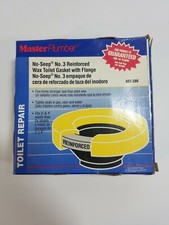 Master Plumber No Seep No. 3 Reinforced Wax Toilet Gasket w/ Flange 403 386