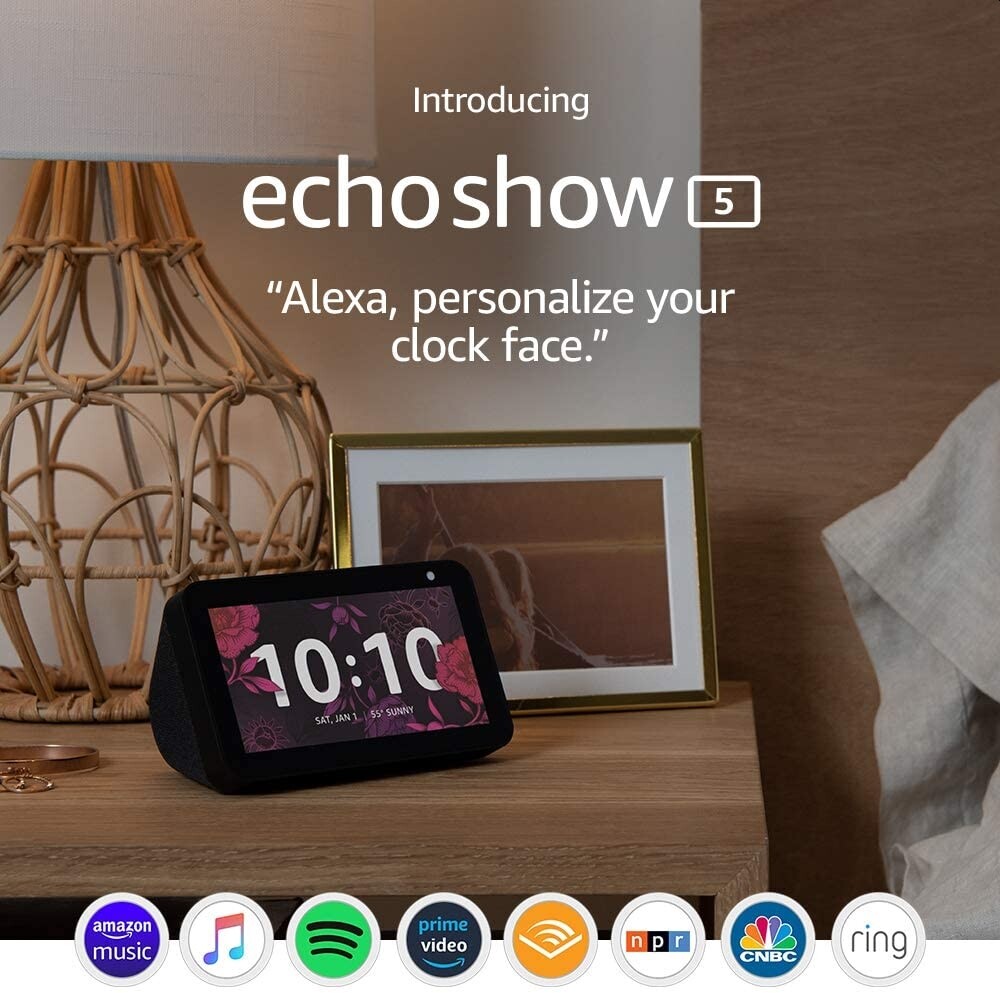 NEW Echo Show 5 HD Smart Display With Alexa Video Calling Charcoal