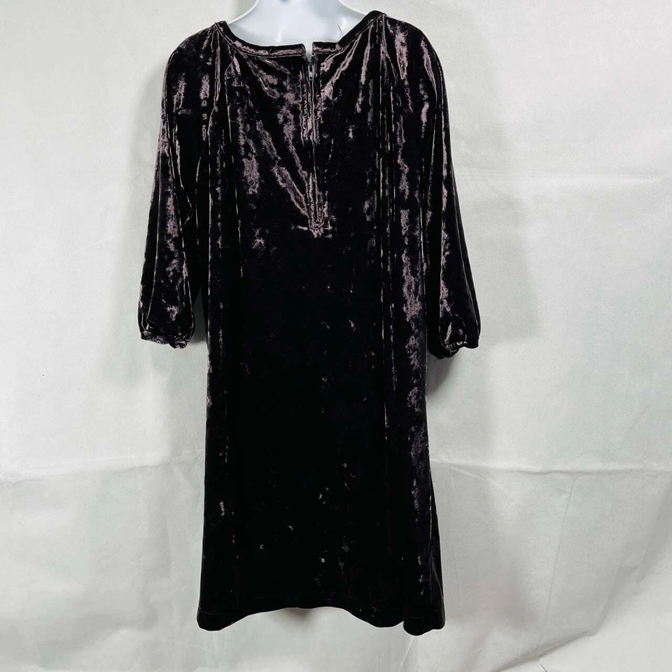 Девочек бутик PEEK FLEUR DES CHAMPS коричневый велюр 3/4 рукав платье размер 8 милый - Изображение 4 из 4