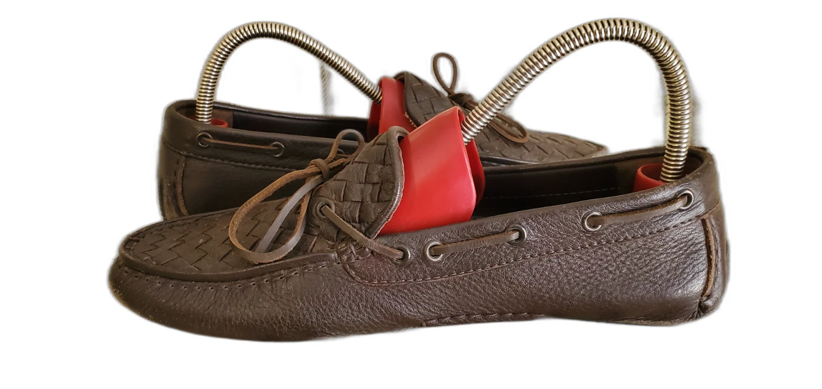 Mocassini da guida BOTTEGA VENETA da uomo in pelle marrone taglia EU 40 5 US 7