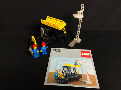 Lego 7821 Overhead Gantry and Lighting Maintenance Wagon Zug Eisenbahn von 1983