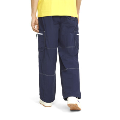 PUMA B.G X Lightweight Cargo Pants Mens Blue Casual Athletic