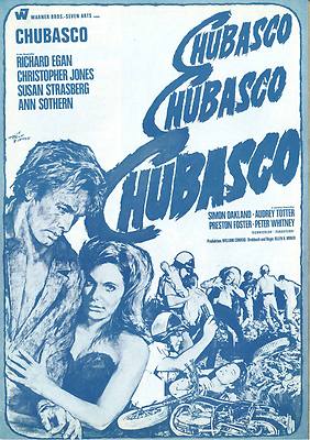 Chubasco Werberatschlag Richard Egan Christopher Jones Susan Strasberg Western
