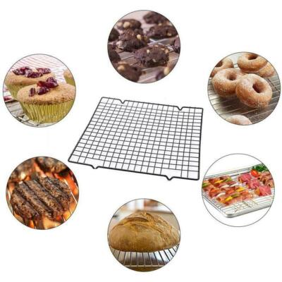 Nonstick Wire Cookie Baking Cooling Rack Frying Bread Cake Grid Tray2pc 10''*16''