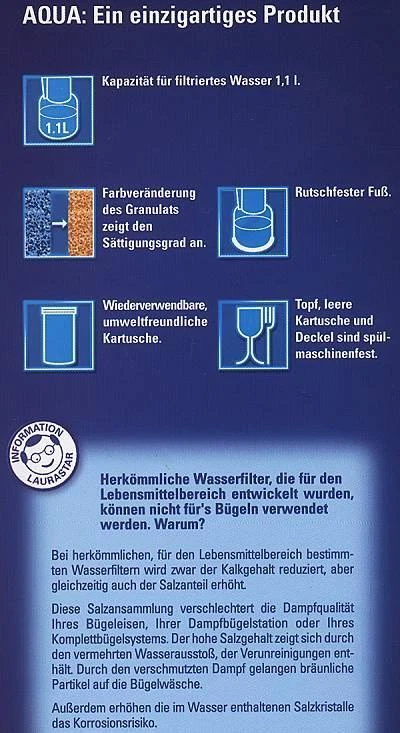 Laurastar Einbau-Aquafilter (S6/S7/S5/S4/S3/S-Line) - Bild 2 von 2