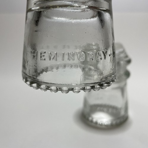 Pair Of Hemingray-9 CD 106 Clear Glass insulator - Picture 3 of 9