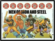 Iron City Beer Men Of Iron And Steel 9" x 12" Metal Sign