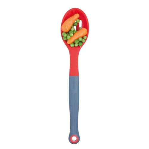 Colourworks by kitchenCraft Brights Red Silicone-Headed Slotted Spoon - Picture 1 of 8