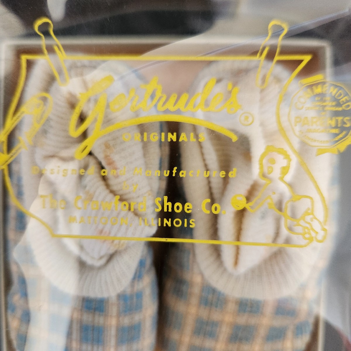 Vintage Gertrude's Originals Baby Shoes Crawford Shoe Company