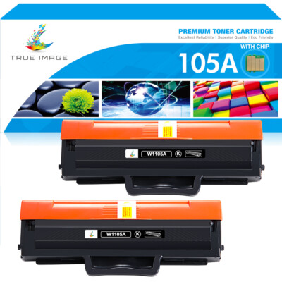 2PK W1105A Toner Compatible for HP 105A LaserJet 107r 107w 135a 135w 137fnw MFP