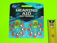 Kroger 16 PK Size 13 Hearing Aid 1.45V Zinc Air Batteries Exp Oct 2026 KR13-16