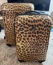 HEYS LEOPARD PRINT LUGGAGE PO - BUY 2 PIECE SET (21” & 26") OR PICK 21” OR 26"