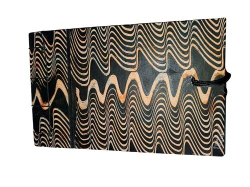 Handmade MCM Sketchbook Marbled Cover Japanese Stab Binding Signed by Artist - Picture 4 of 6