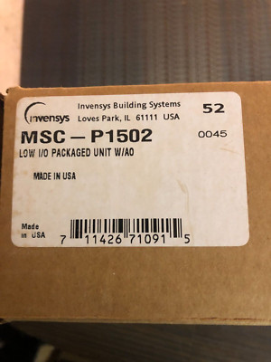 Invensys MSC-P1502 Controller NEW!