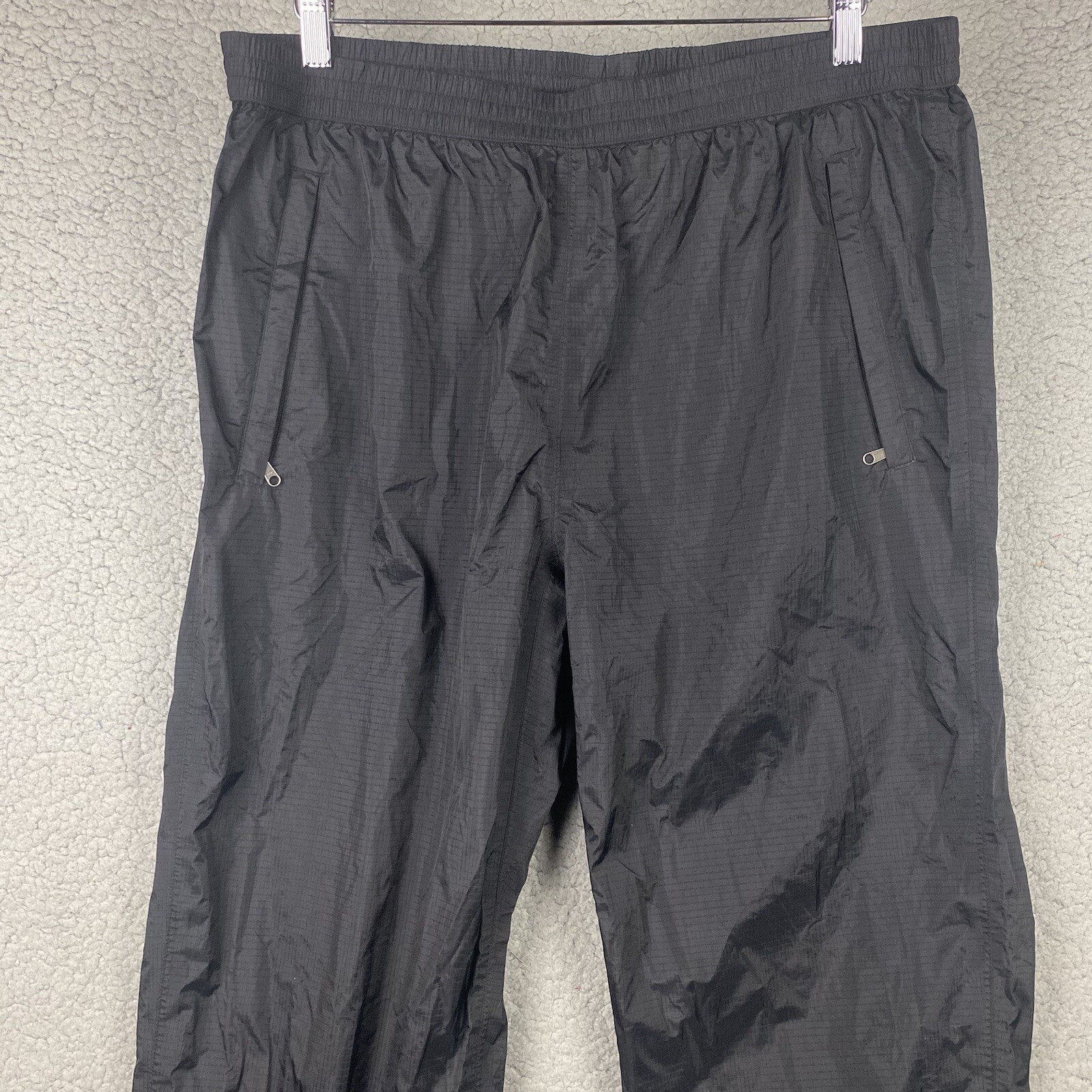 Marmot Precip Rain Pants Mens XL Black Side Zip Shell Windbreaker