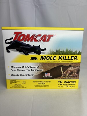 Tomcat Mole Killer 10 Baits Per Box Brand New Unopened FREESHIP BUY MORE N SAVE!
