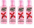 Crazy Color Semi Permanent Hair Colour  100ml  Fire  Pack of 4