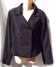 CAbi Black Double Breasted Blazer Size 10