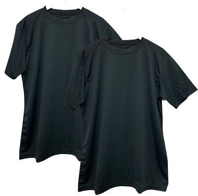  SCHWARZE WEIDENWESTEN - Größen, 2er Pack antistatische Kurzarm T-Shirts NEU