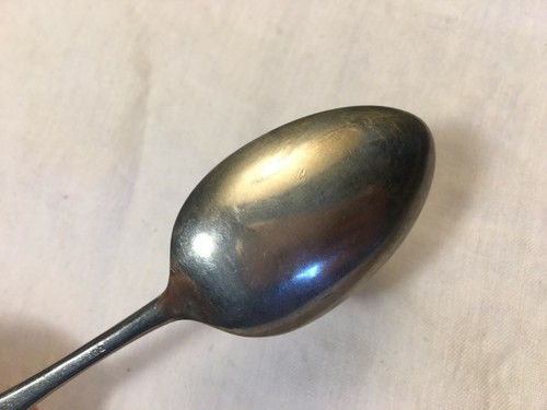 Vintage Durham Silver Metal Serving Spoon 6" Flatware - Afbeelding 8 van 11