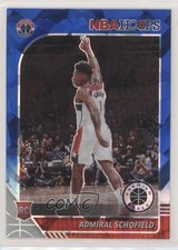 2019 Panini NBA Hoops Premium Stock Blue Cracked Ice Prizm Admiral Schofield 0b3