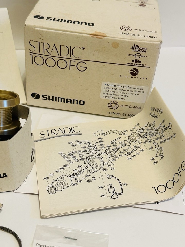 MADE IN JAPAN - BOXED - SHIMANO STRADIC 1000 FE FIXED SPOOL/SPINNING