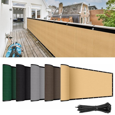 #ad #ad 4#x27; 5#x27; 6#x27;x50#x27; Windscreen Privacy Fence Screen Shade Cover Fabric Mesh Garden Tarp $45.07