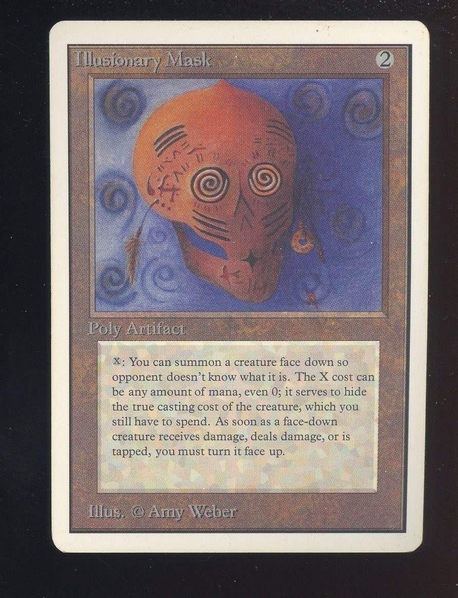 1993 MTG Magic The Gathering Unlimited Edition Illusionary Mask