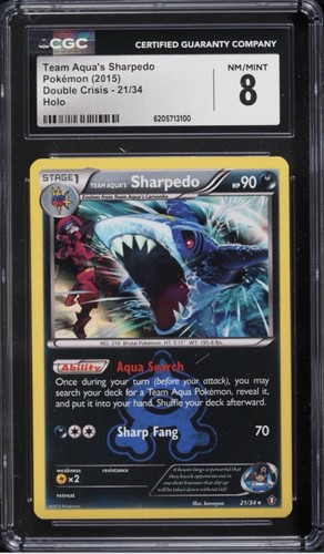 Team Aqua's Sharpedo graded CGC 8 for sale on eBay