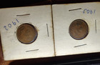 1902-1903 Indian Head Small Cent Pair BN Bronze Philadelphia Business KM#90 — photo 1