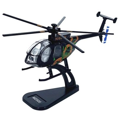7.4cm Diecast Alloy 1/100 Scale USA Bird MD500 Helicopter Model Collection