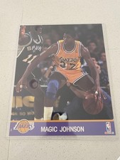 Earvin Magic Johnson Los angeles Lakers 10X 8 NBA Hoops Vernon Maxwell 91N2 VTG