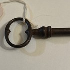 Antique Heart Bow Skeleton Gare Key 5.75" Large Heavy Forged Iron Rim Lock 1/269 — photo 7