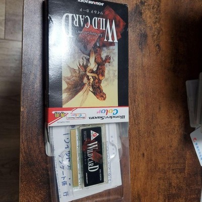 SquareSoft Wonderswan Color WILD CARD Japanese game with case Japan tc