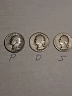 1932 -P-D & 1932-S Washington Silver Quarters KEY DATES - 3 Coin Lot TRIO