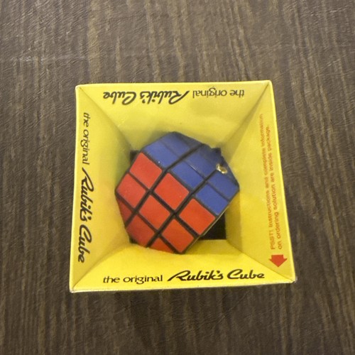 Rubik's Cube marque Ideal Toys, vintage, fabriqué en Hongrie (1980) - Label Emmaüs