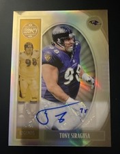 Panini Legacy Legends Autograph Prizm Tony Siragusa #124 Ravens 2019 NFL