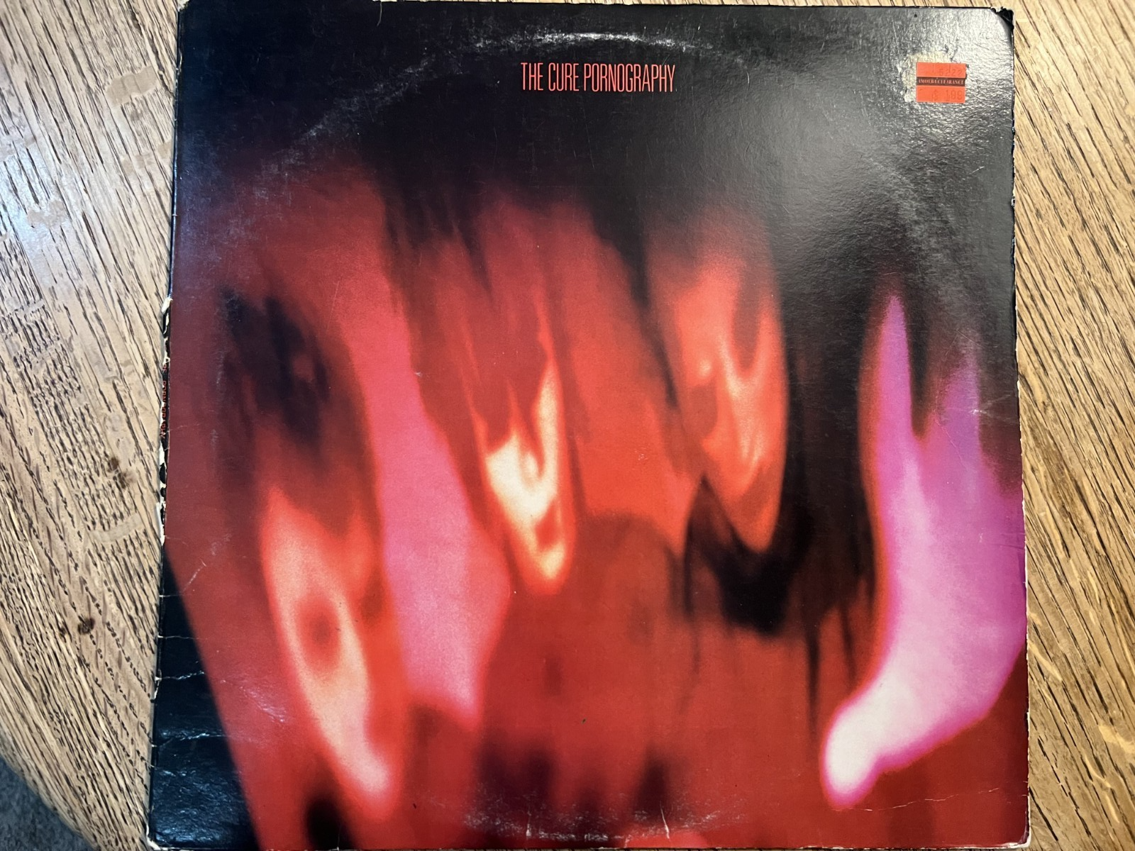 THE CURE 1982 PORNOGRAPHY Vinyl Record 1ST PRESSING LP RARE VG