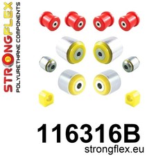STRONGFLEX PU POLYURETHAN BUCHSENSATZ VORDERACHSE MERCEDES GLC 1 35MM + ROT STRONGFLEX PU POLYURETHAN BUCHSENSATZ VORDERACHSE MERCEDES GLC 1 35MM + ROT