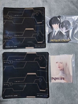 NieR: Automata One Piece Glass Plate Kanene 2×, Acrylic Stand, Rubber Keychain,